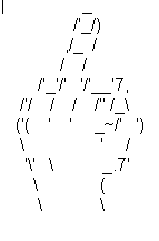One-line animal ASCII art: fun for IM and.
